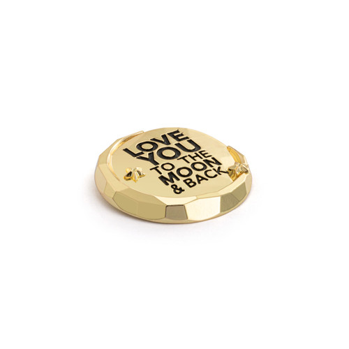 Love You To The Moon Magnetic Frame Charm - 1.5in slide 