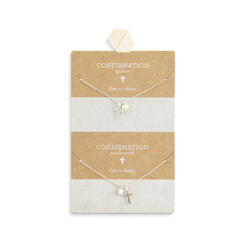 Silver Keep & Share Confirmation Necklace - 18in slide 