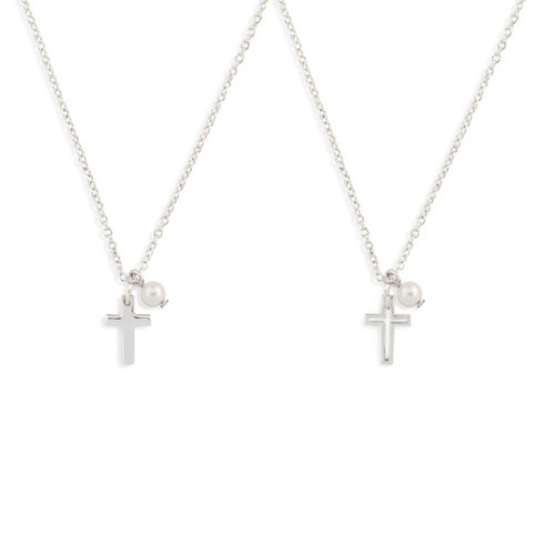 Silver Keep & Share Confirmation Necklace - 18in slide 