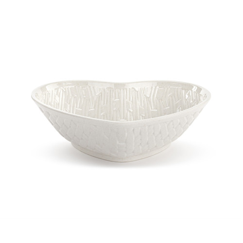 Melamine White Heart Shaped Bread Basket slide 