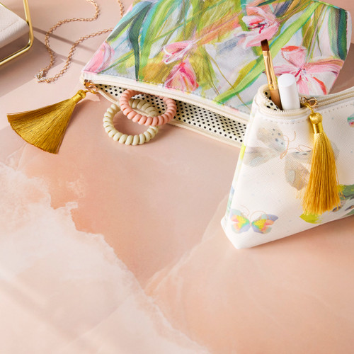 Floral + Butterfly Zip Pouch Set of 2 slide 