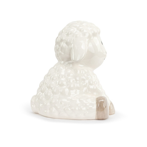 Ceramic Lamb Bank - 6x6.5x6in slide 