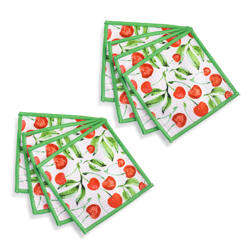 Cherries Absorbent Cocktail Napkins Set of 8 slide 