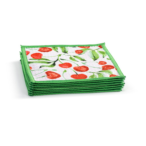 Cherries Absorbent Cocktail Napkins Set of 8 slide 