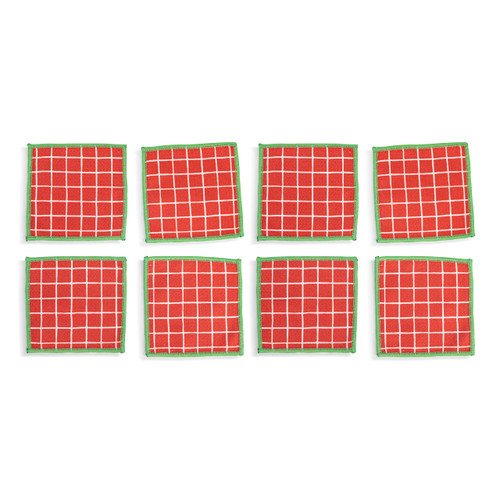 Cherries Absorbent Cocktail Napkins Set of 8 slide 