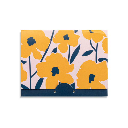 I Love You Mom Floral Card & Gold Necklace-16in slide 