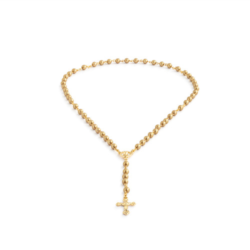 Gold Rosary + Pouch - 18in slide 