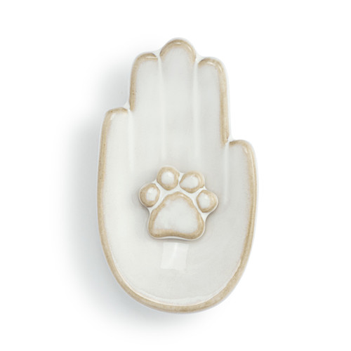 Hand in Hand Pet Trinket Dish - 2x4in slide 