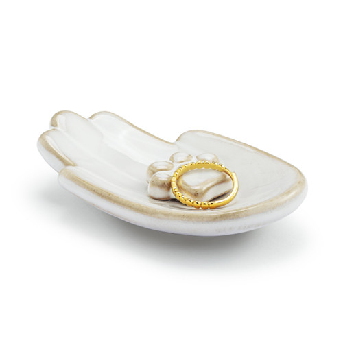 Hand in Hand Pet Trinket Dish - 2x4in slide 