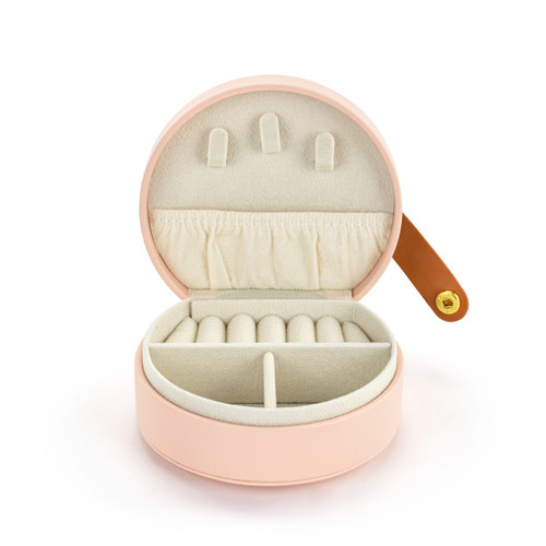 Pink Travel Jewelry Case - 4x3in slide 