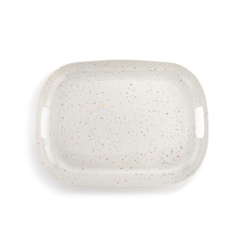 Confetti Large Melamine Tray with Handles slide 