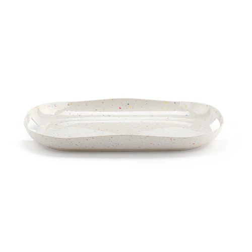 Confetti Large Melamine Tray with Handles slide 