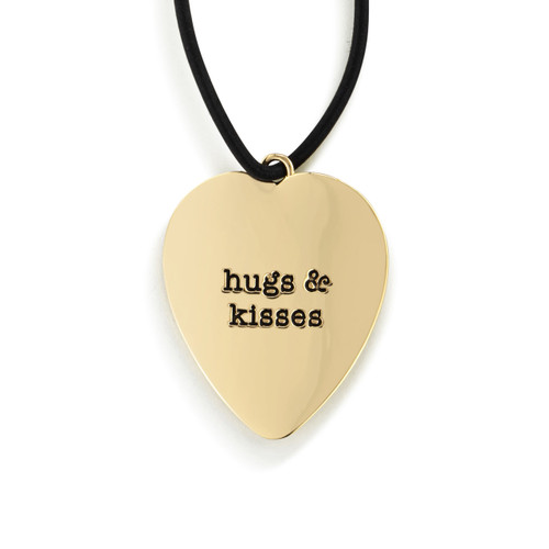 Hugs & Kisses Heart Bottle Tag - 2in slide 