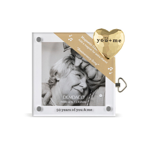 50 Years Acrylic Magnetic Musical Frame - 4in slide 