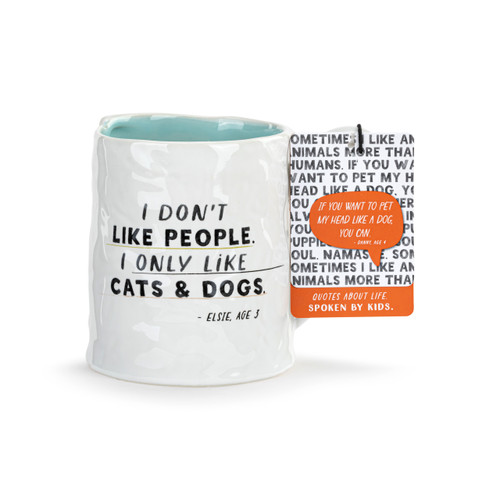 I Only Like Cats & Dogs Ceramic Mug - 14oz slide 