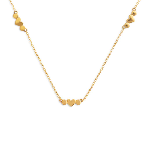 Gold Heart Chain Necklace slide 