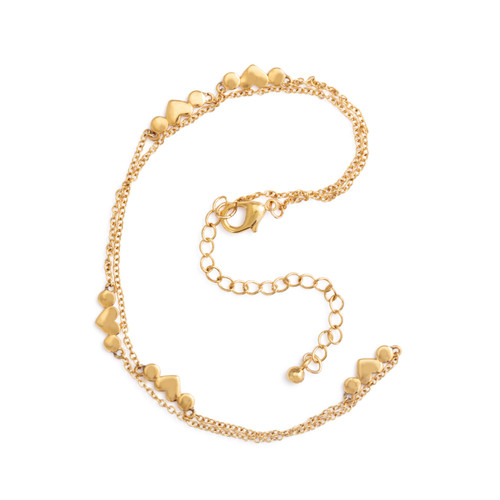 Gold Heart Chain Necklace slide 