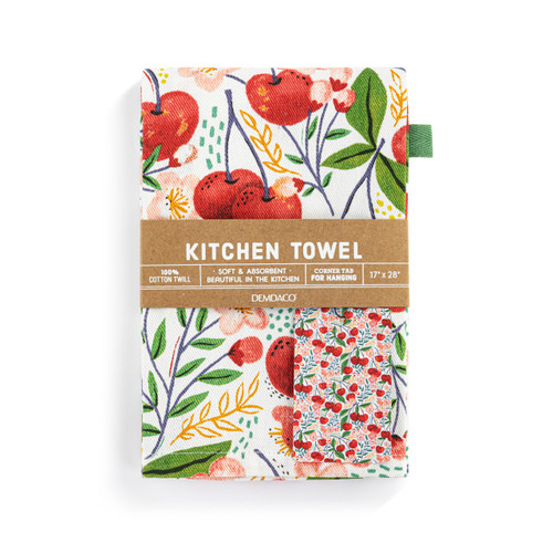 Cherry Cotton Twill Kitchen Towel slide 