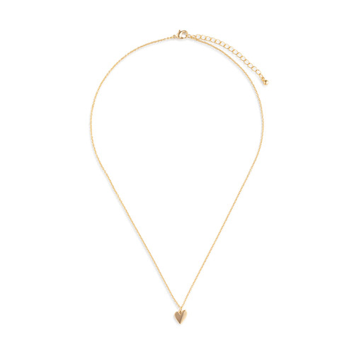 Love You Floral Card & Gold Heart Necklace-16in slide 