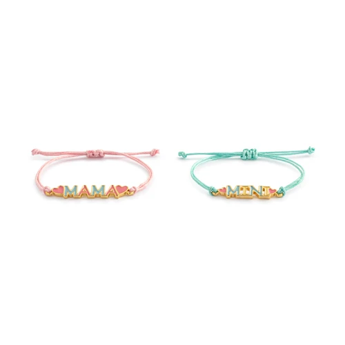 Mama + Mini Cord Bracelet - 5in slide 