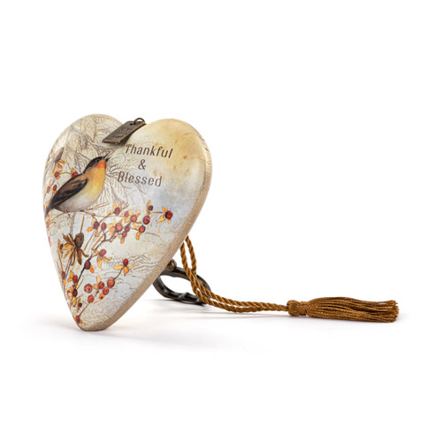 Thankful and Blessed Art Heart - 3.5in slide