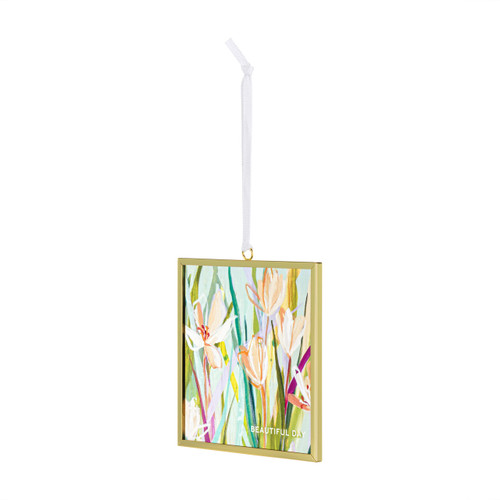 Beautiful Day Floral Butterfly Suncatcher - 3x3in slide 