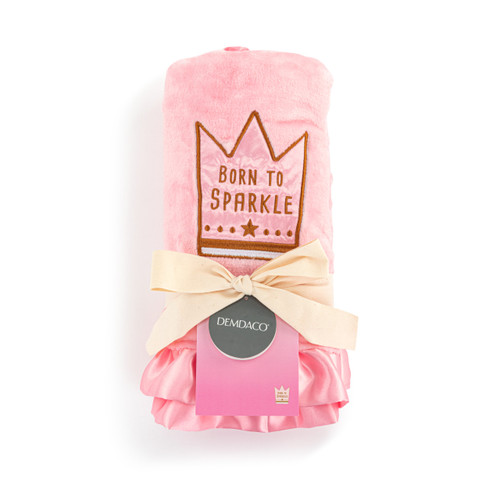 Born to Sparkle Pink Blanket - 30x40in slide 
