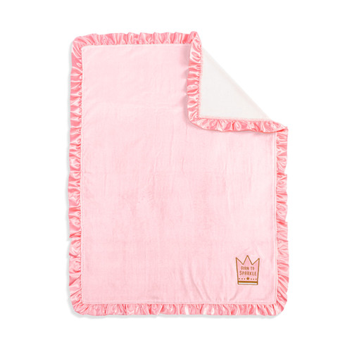 Born to Sparkle Pink Blanket - 30x40in slide 
