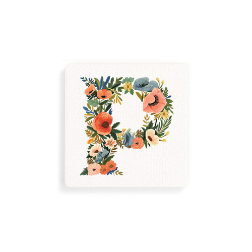 P Monogram Coasters - Set of 4 slide 