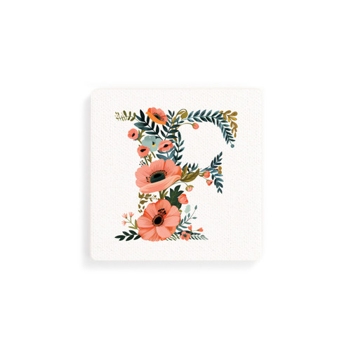 F Monogram Coasters - Set of 4 slide 