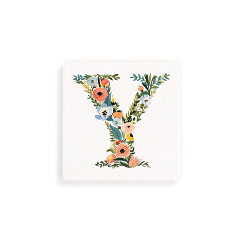 Y Monogram Coasters - Set of 4 slide 