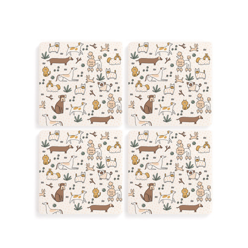 Dogs Coasters - Set of 4 slide 