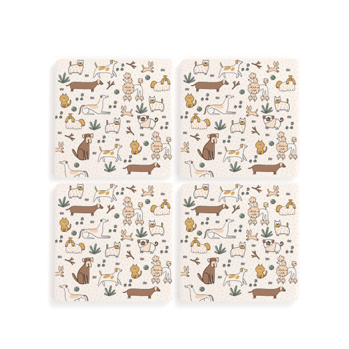 Dogs Coasters - Set of 4 slide 