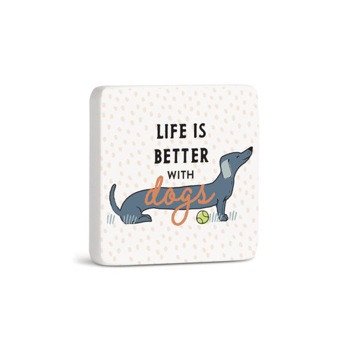 Dachshund Dog Magnet - Bone slide 