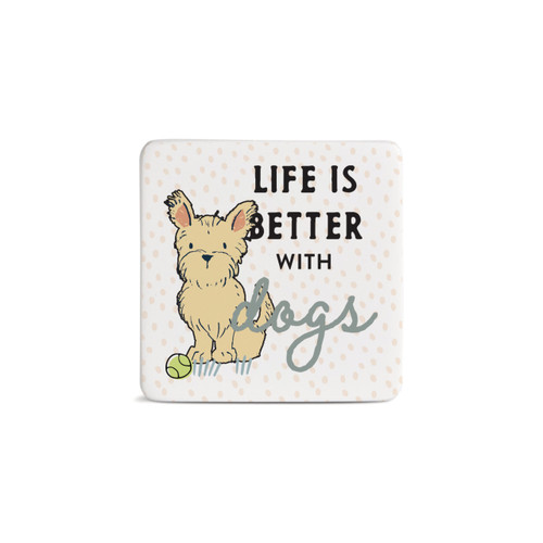 Westie Dog Magnet - Bone slide 