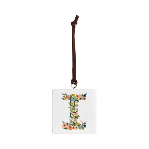 I Monogram Ornament - Bone slide 