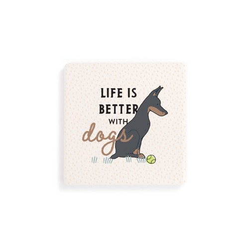 Dobermann Dog Coasters - Set of 4 slide