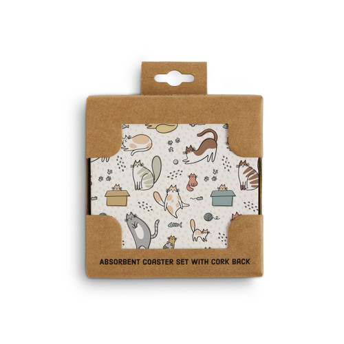 Cats Coasters - Set of 4 slide 