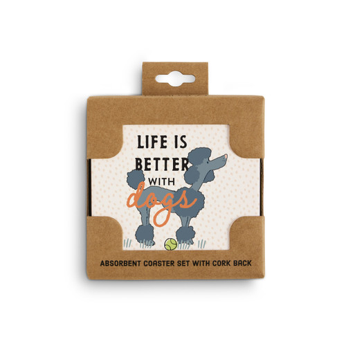 Poodle Dog Coasters - Set of 4 slide 