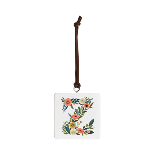 Z Monogram Ornament - Bone slide 