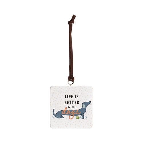 Dachshund Dog Ornament - Bone slide 