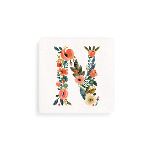 N Monogram Coasters - Set of 4 slide 