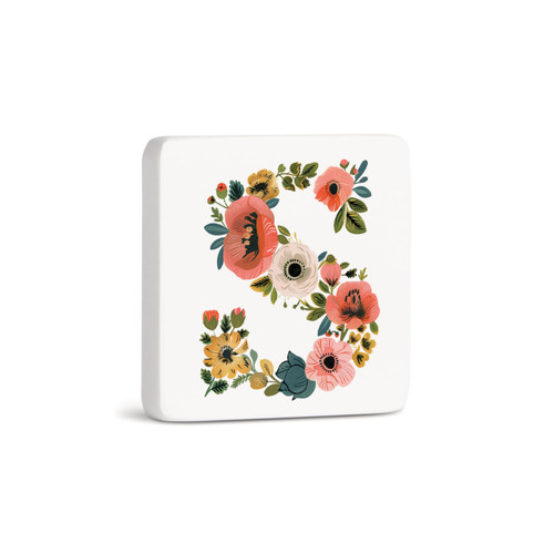 S Monogram Magnet - Bone slide 