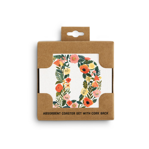 D Monogram Coasters - Set of 4 slide 