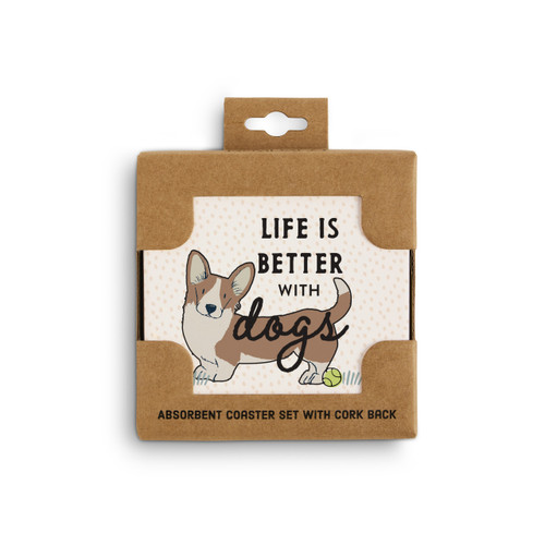 Corgi Dog Coasters - Set of 4 slide 