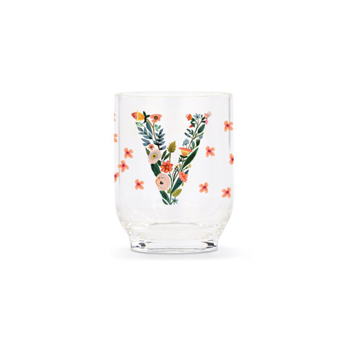 V Monogram Acrylic Tumbler - 14 oz. slide 