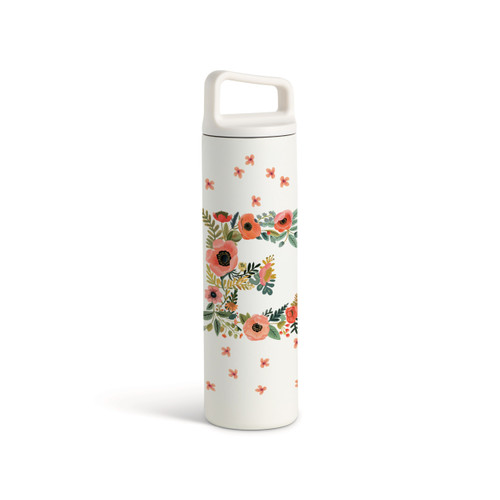E Monogram Water Bottle - White 20oz slide 