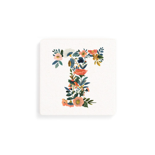 T Monogram Coasters - Set of 4 slide 