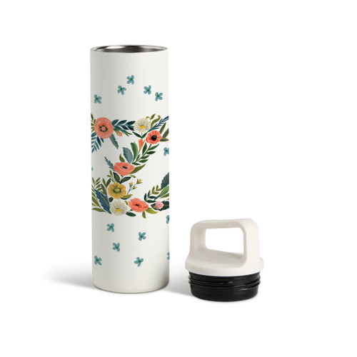 Z Monogram Water Bottle - White 20oz slide 