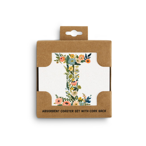 I Monogram Coasters - Set of 4 slide 